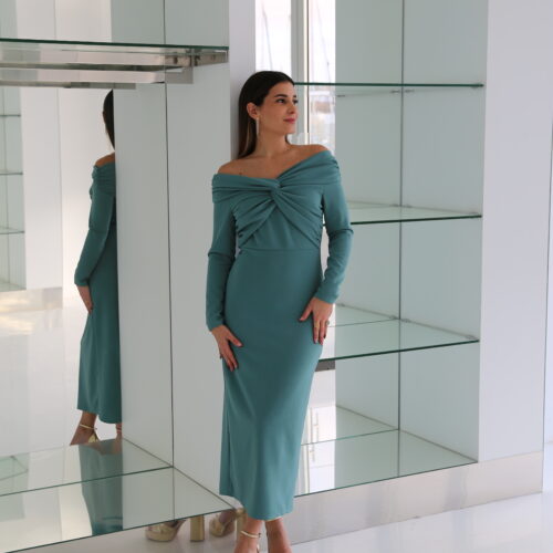 Vestido Yaiza Aguamarina