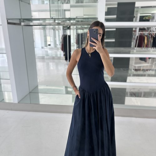 Vestido Geronima Azul Marino