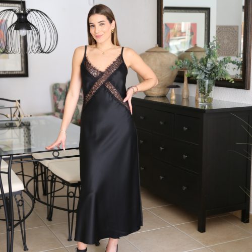 Vestido Lencero Negro